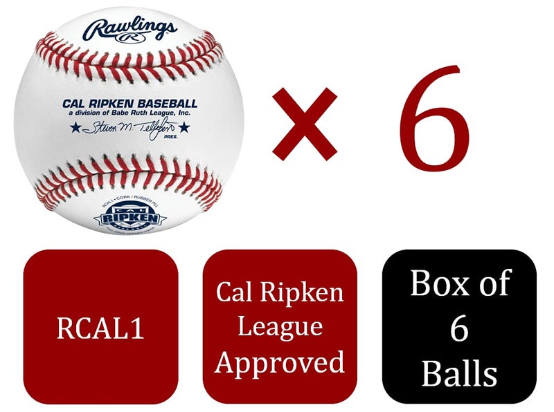Rawlings | CAL RIPKEN LEAGUE Baseballs | Competition Grade | RCAL1 | Youth/14U | 6 Count - Image 2