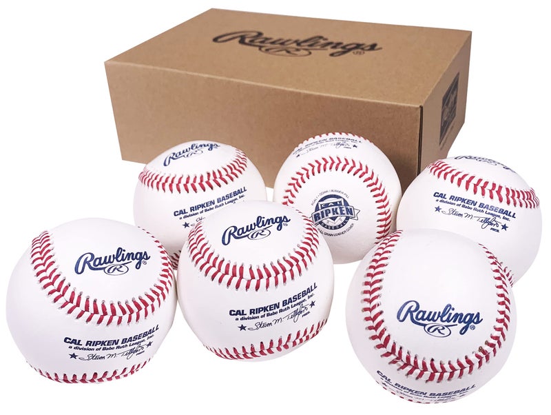 Rawlings | CAL RIPKEN LEAGUE Baseballs | Competition Grade | RCAL1 | Youth/14U | 6 Count - Image 1