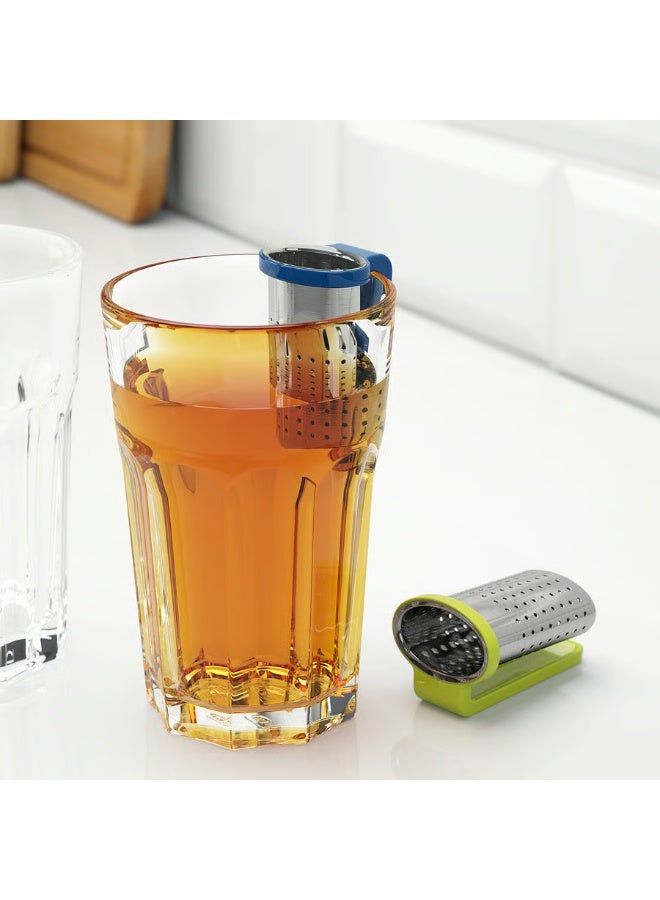 Reusable Tea Infuser – Light Green & Blue Silicone Strainer for Loose Leaf Tea – Heat-Resistant, Easy to Use & Clean – Eco-Friendly Herbal Tea Steeper  - Image 2