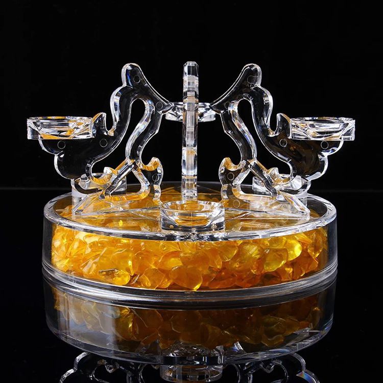 Crystal Ball Seat Spherical Ornaments Seat Carved Carved Wooden Support Rotating Ball Support Ball Seat Jewelry Accessories - Image 1