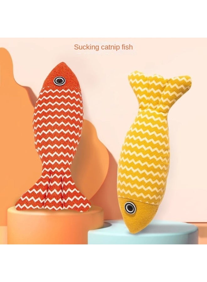 Cat Toy self-Hi catnip puppet simulation fish kitten molar cat kitten funny cat stick pet cat supplies - Image 2