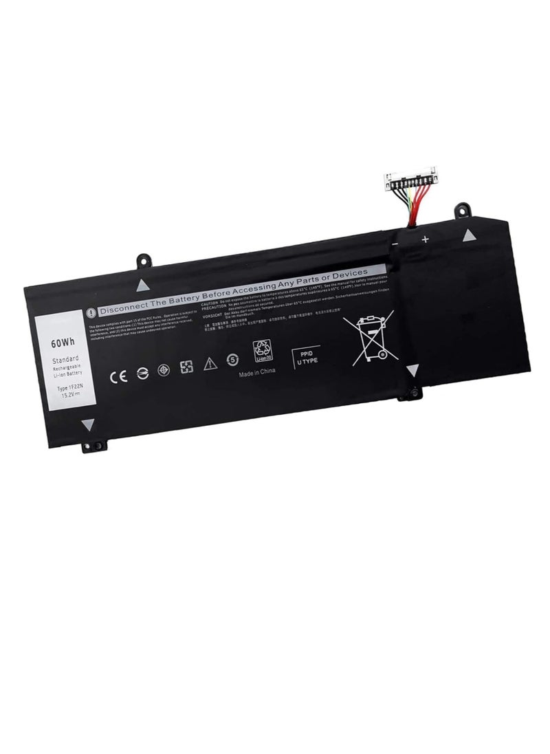 Zexen - 1F22N Laptop Battery Replacement Compatible for Dell Alienware 2018 M15 P79F M17 R1 R2 P37E P37E001 Compatible for Dell G7 7590 G7 7790 G5 5590 5590-D2783W D2743B D2843W HYWXJ JJPFK 15.2V 60Wh - Image 1