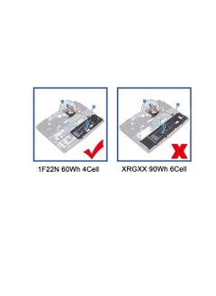 Zexen 1F22N Laptop Battery Replacement Compatible for Dell Alienware 2018 M15 P79F M17 R1 R2 P37E P37E001 Compatible for Dell G7 7590 G7 7790 G5 5590 5590-D2783W D2743B D2843W HYWXJ JJPFK 15.2V 60Wh  - Image 3