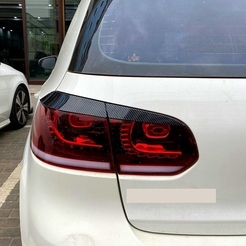 Vuzmode Carbon Look Headlight Eyebrow Stickers for VW Golf 6 - Image 3