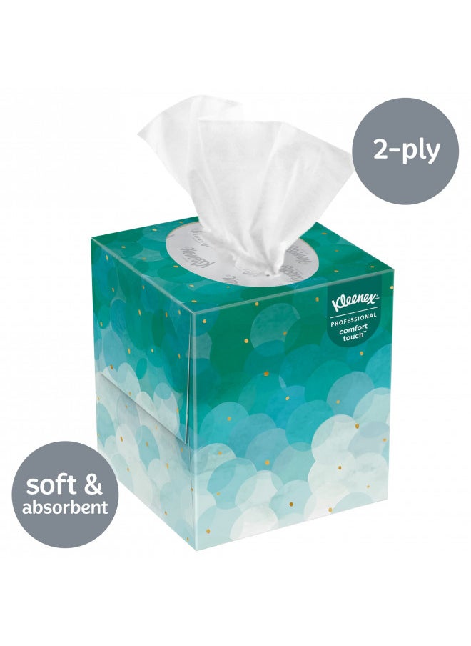 Kleenex - Kleenex Professional Facial Tissue Cube for Business (21271), Upright Face Tissue Box, 6 Boxes of 95 sheets (Pack of 570) - Image 1
