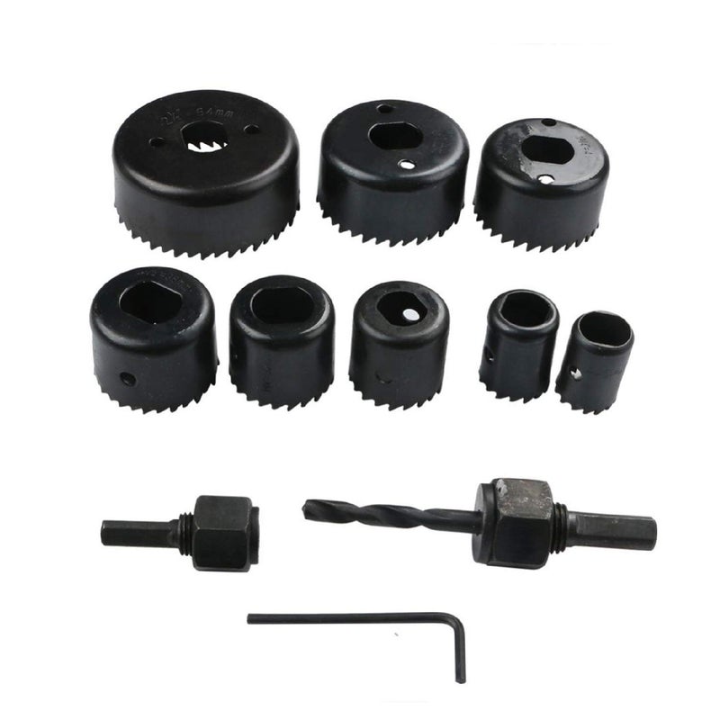 DRONA 11pcs Hole Saw Cutter Tool Set Kit Carbon Steel INF 22156 - Image 4