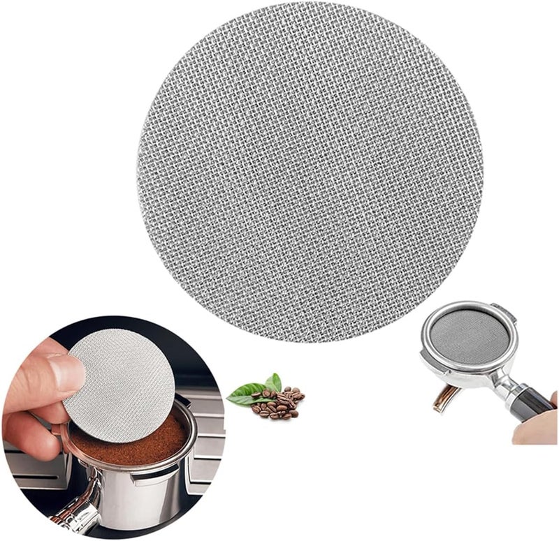 عمران كارت Omran Cart Puck screen for 51mm portafilters - Delonghi dedica, homix Espresso Machine150μm Stainless Steel Ultra Thin Coffee Reusable Barista Espresso Screen Mesh - Image 1
