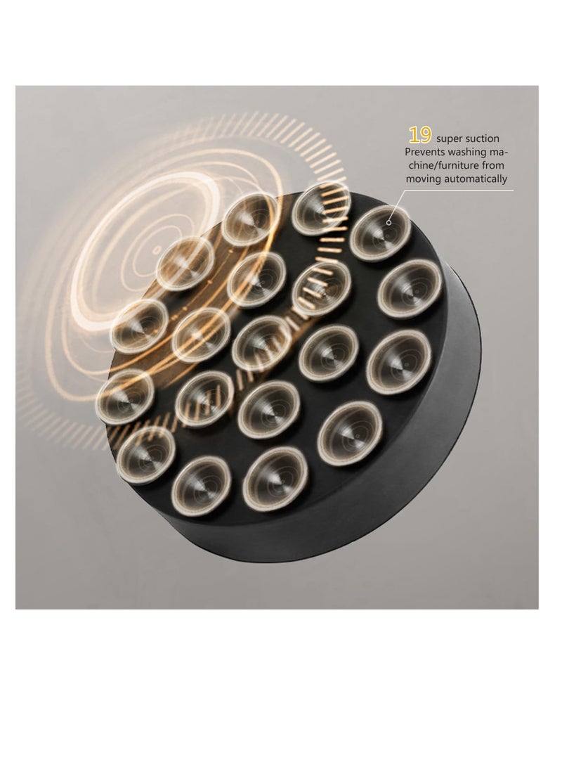 Excefore Anti Vibration Pads for Washing Machine, 4 Pcs Noise Cancelling Washing Machine Support, Washer and Dryer Pedestals Fit All Machines, Washing Machine Foot Pads, Protects Laundry Room Floors, Black - Image 4