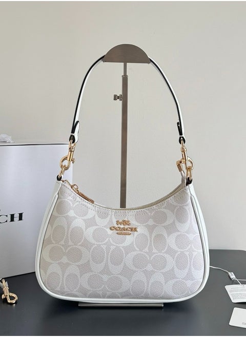 Coach Teri Hobo Bag In Signature Canvas