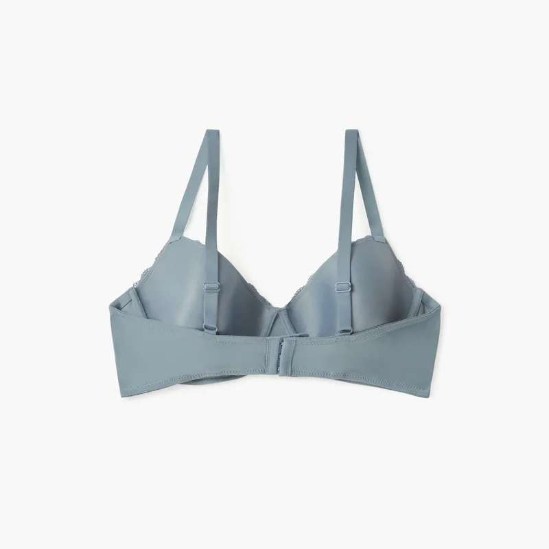 Splash FAV Lace Detail Bra with Hook and Eye Closure