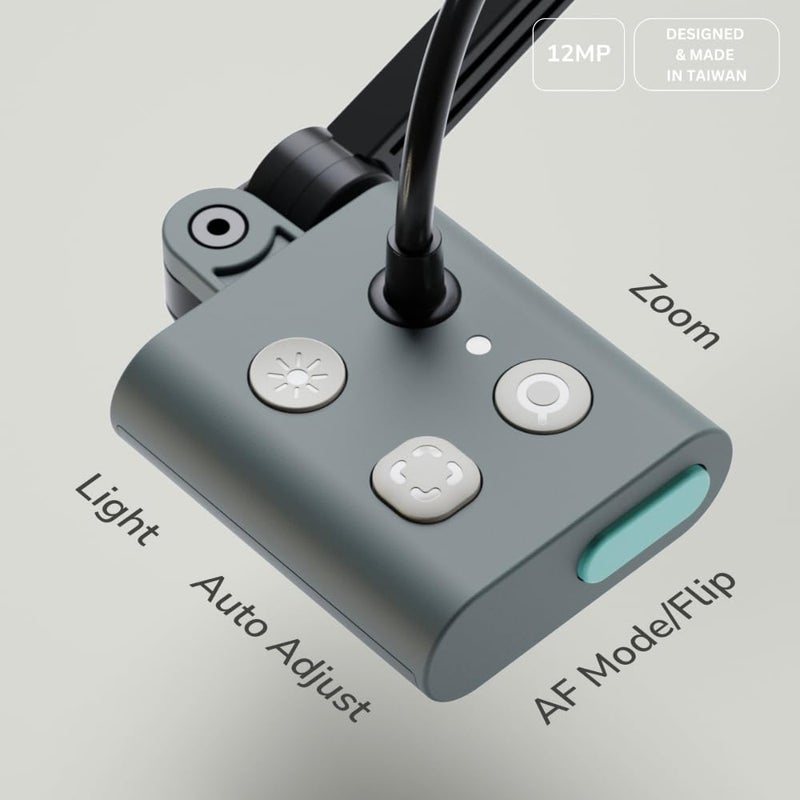 OKIOLABS OKIOCAM S2 Pro 13-MP USB Document Camera, Built-in Light & Mic, OKIOPoint Smart Pointer, for PC | Mac | Chromebook, Ultra HD Camera for Live Demo for Web Conference, Remote Teaching - Image 3