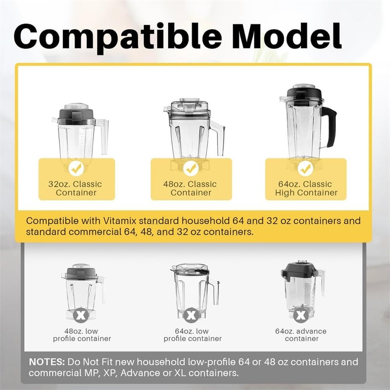 Luckam Blade Replacement Parts for Vitamix Blender, Wet Blade Replacement Assembly with Wrench and Drive Socket Replacement Compatible for Vitamix 64oz and 32oz Container - Image 3