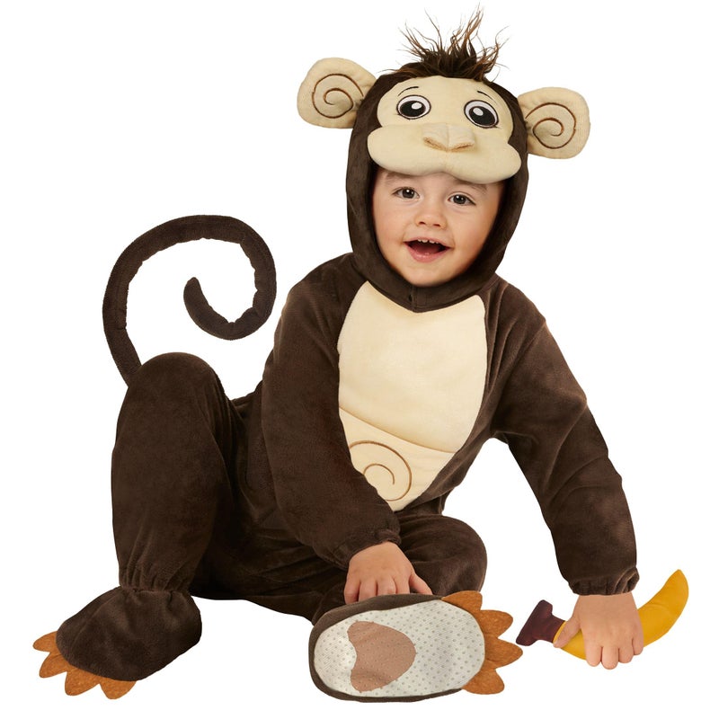 Morph Monkey Costume For Toddler Halloween Cute Baby Monkey Outfit For Kids Fun Monkey Dress Up For Boys 46 Years