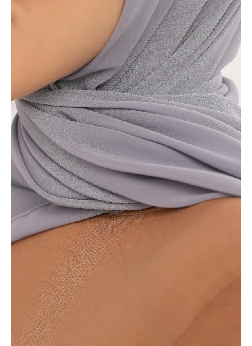 Altobeh Ready Practical Luxury Snap-on Elastic Bonnet Chiffon Shawl