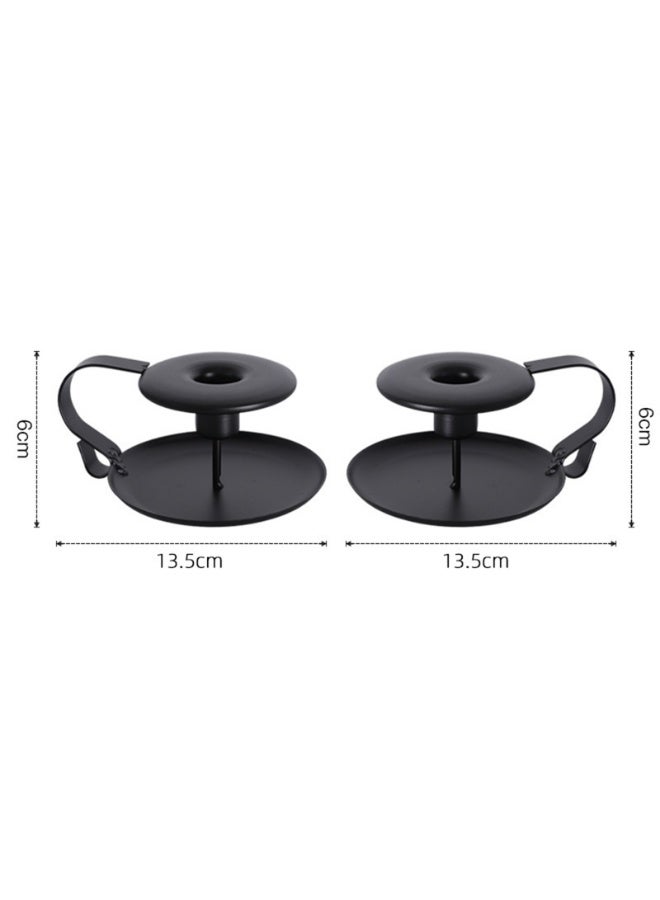 Vintage-style small candlestick Set of 2 - Image 5