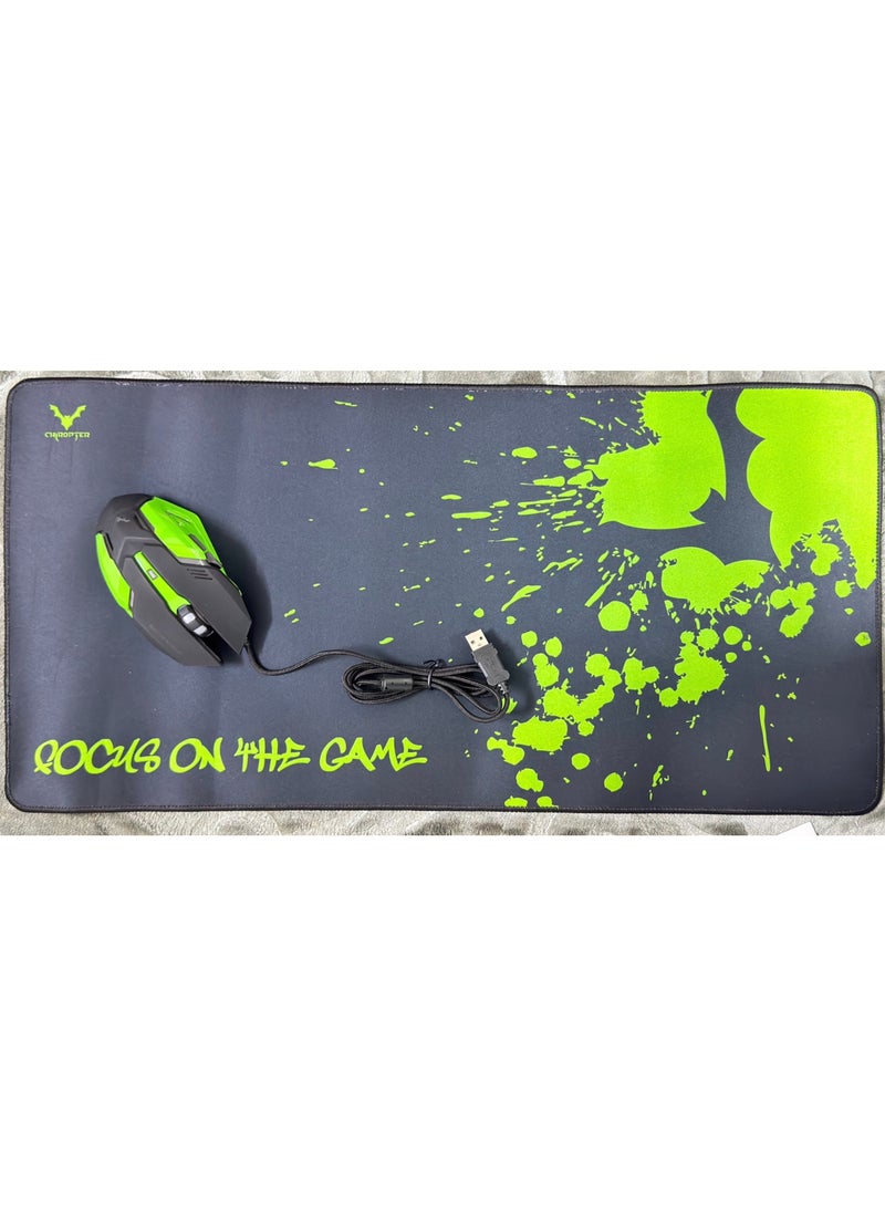 ASA Gaming Combo Set Of 2 – Usb Wired Gaming Mouse And Anti-Slip Mouse Pad  - Image 1