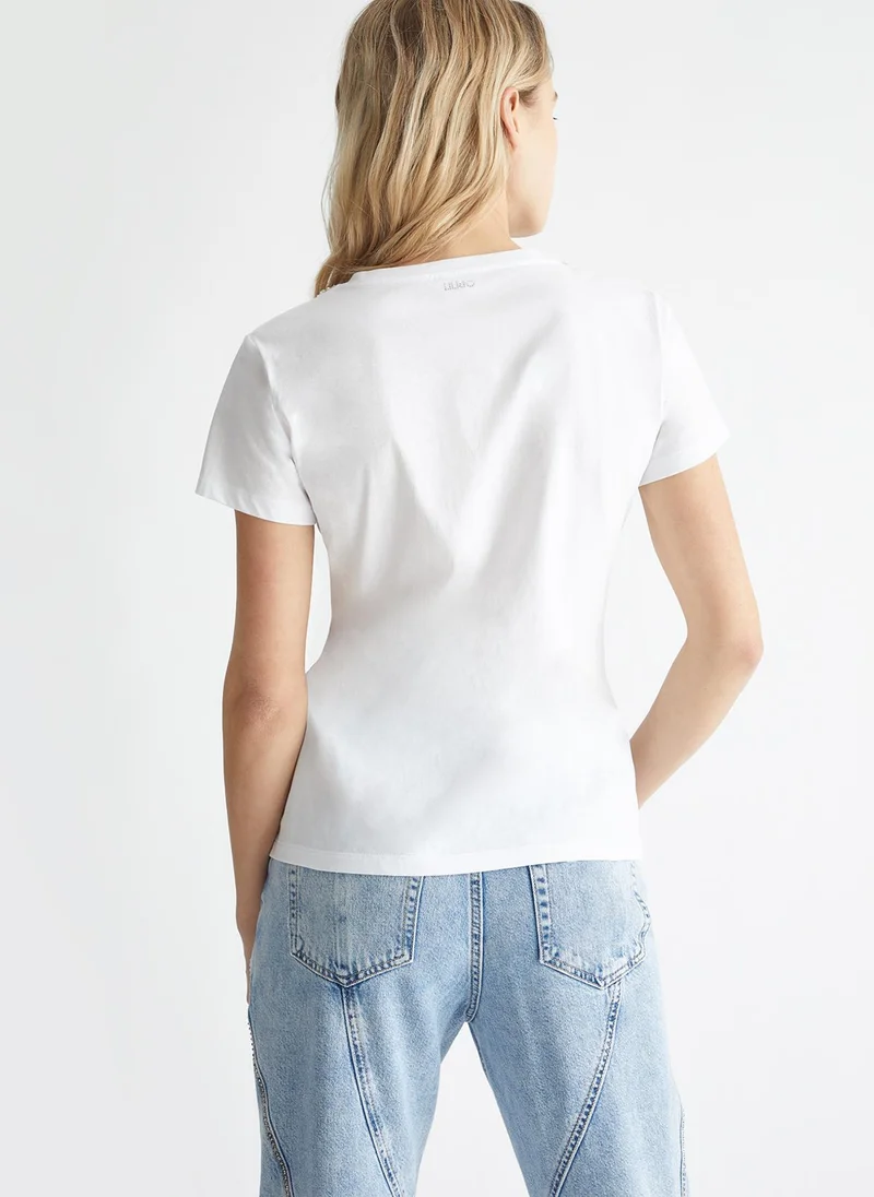 Liu Jo T-shirt with jewel embroidery