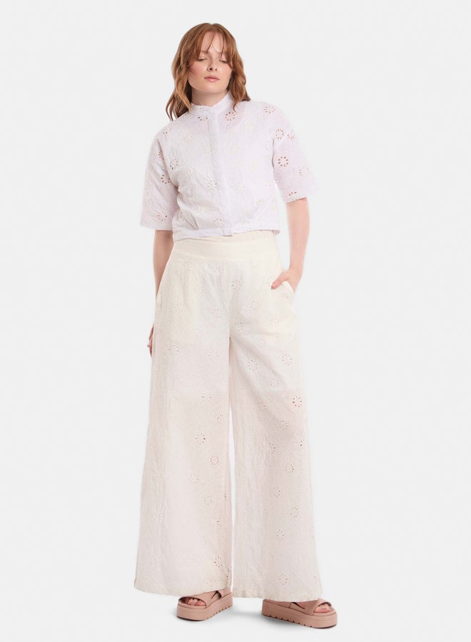 Premoda Women  Pant Wide leg pants White - Image 1