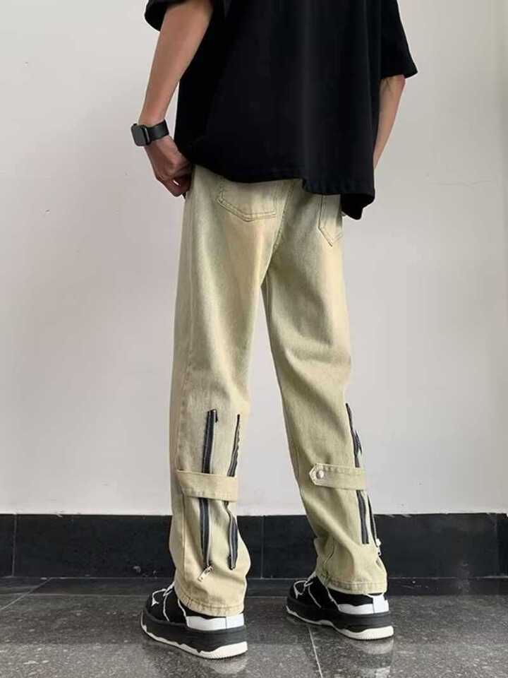 Unisex Classic Denim Jeans Loose Fit Daily Outdoor Wear - Image 5