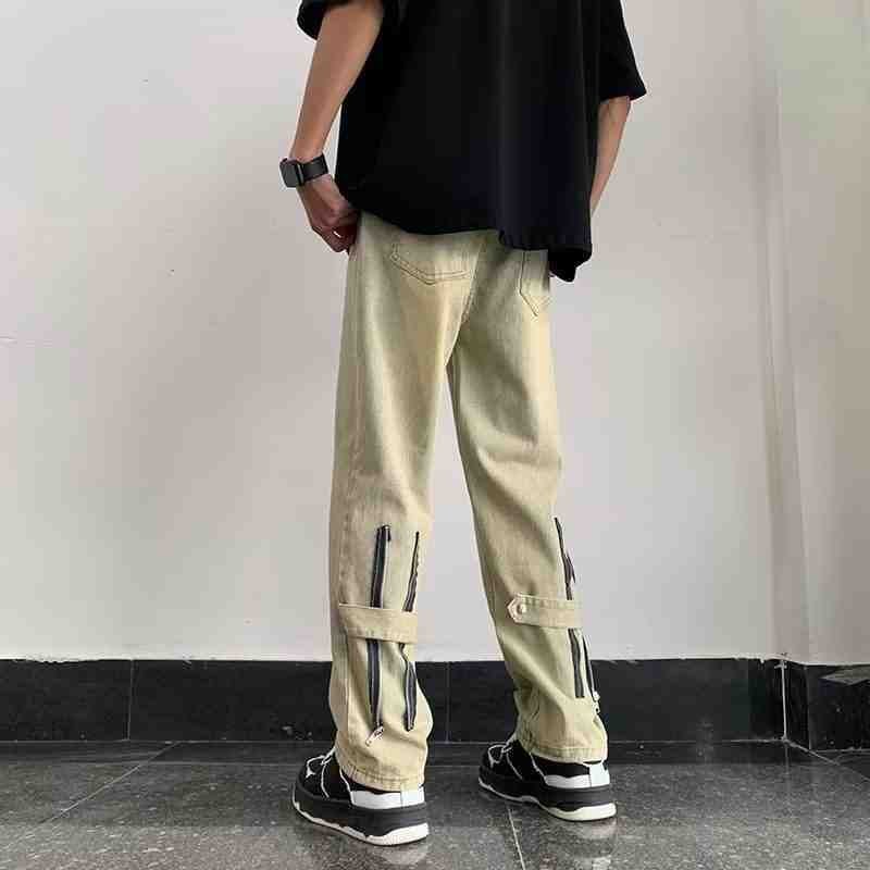 Unisex Classic Denim Jeans Loose Fit Daily Outdoor Wear - Image 1