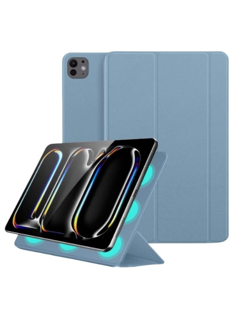 عام حافظة ايباد برو 11 انش 2024(الجيل 5) غطاء مغناطيسي قابل للإزالة ، حامل عمودي ، حافظة شاملة ضد السقوط لجهاز ايباد برو 11 - Image 1