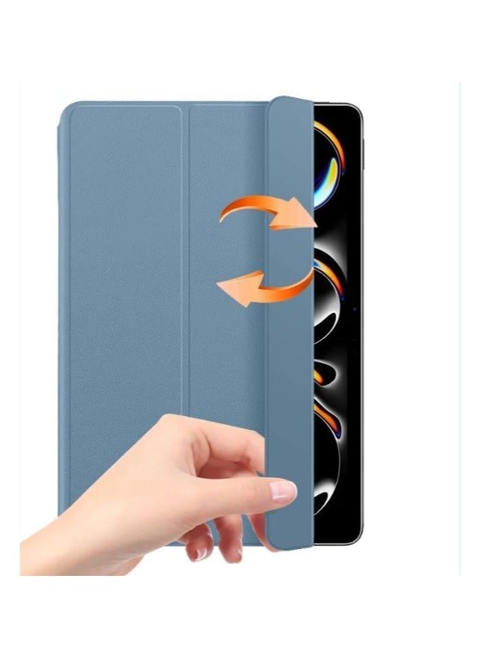 عام حافظة ايباد برو 11 انش 2024(الجيل 5) غطاء مغناطيسي قابل للإزالة ، حامل عمودي ، حافظة شاملة ضد السقوط لجهاز ايباد برو 11 - Image 2