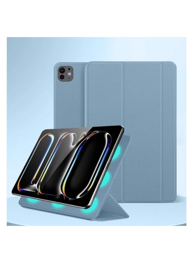 عام حافظة ايباد برو 11 انش 2024(الجيل 5) غطاء مغناطيسي قابل للإزالة ، حامل عمودي ، حافظة شاملة ضد السقوط لجهاز ايباد برو 11 - Image 3