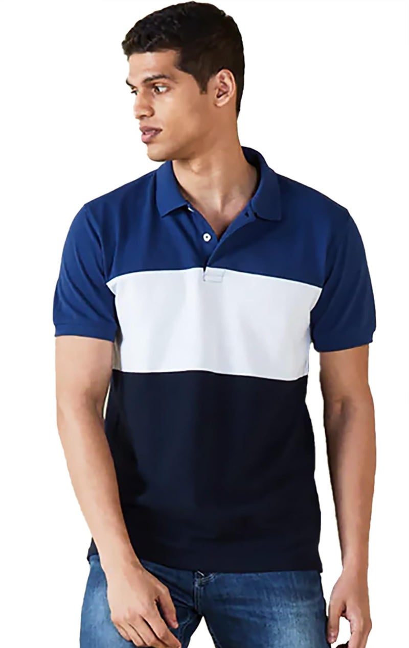 LEOTUDE Men's Regular Fit Matty Polo T-Shirt (PO3_P52MRN_Mix_P_Black_Maroon_2XL) - Image 4