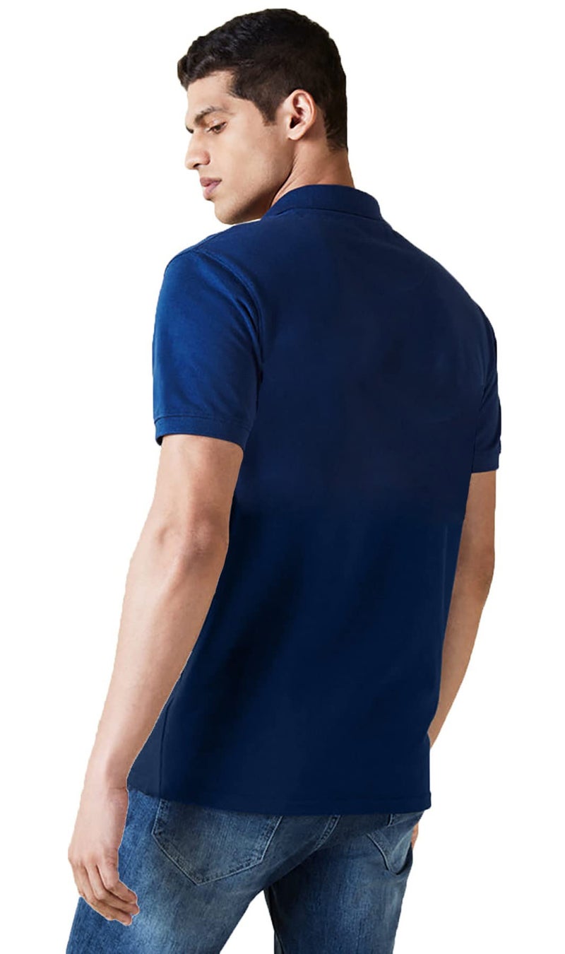 LEOTUDE Men's Regular Fit Matty Polo T-Shirt (PO3_P52MRN_Mix_P_Black_Maroon_2XL) - Image 5