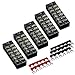 MILAPEAK MILAPEAK 10pcs (5 Sets) 6 Positions Dual Row 600V 25A Screw Terminal Strip Blocks with Cover + 400V 25A 6 Positions  - Image 2