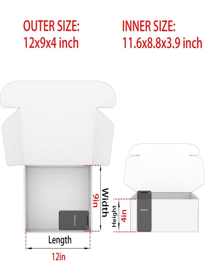 Lmuze Brown Shipping Boxes for Small Business Pack of 20-12x9x4 inches Cardboard Corrugated Mailer Boxes for Shipping Packaging Craft Gifts Giving Products - Image 2
