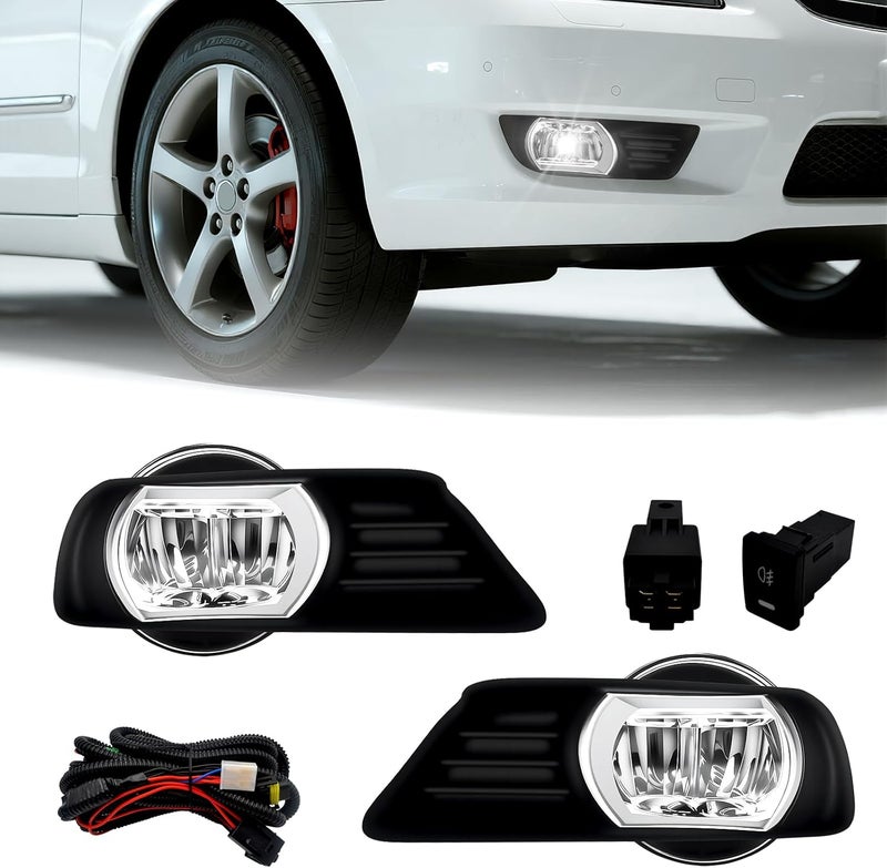 Boxlight LED Fog Lights for Toyota Camry 2007-2009 - Bumper Driving Fog Lamps with Switch and Wiring Kit - Image 1
