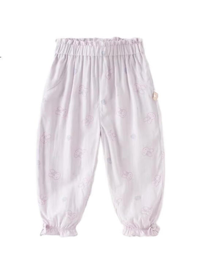 Dave & Bella Davebella Children'S Pants, Summer Girls' Trendy Printed Mosquito-Repellent Trousers, Girls' Cartoon Long Pants - Image 1