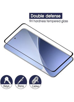 Generic 【2 Pack】 Tempered Glass Compatible with Xiaomi 15 Pro Screen Protector, Premium 3D Curved Edge Guard Film, Edge to Edge Full Screen Cover, Work with Most Cases  - Image 3