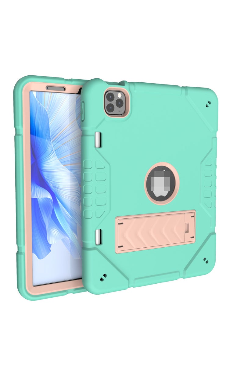 عام غطاء آيباد إير 11 بوصة M2 2024، غطاء آيباد إير الجيل السادس مع حامل قائم وحامل قلم، غطاء لوحي متين ثلاثي الوظائف مقاوم للصدمات. - Image 1
