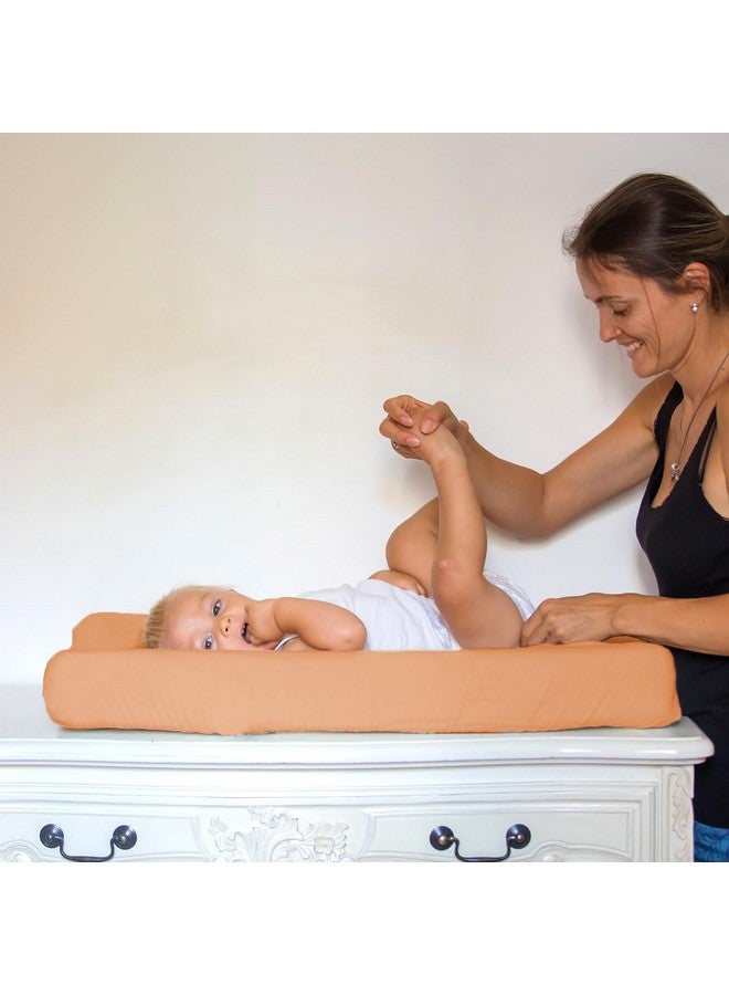 Whaline 4Pcs Diaper Changing Pad Cover Baby Cotton Changing Pad Cover 4 Colors Soft Changing Table Sheets Changing Table Pad Cover for Baby Boys Girls Gifts, 32 x 16 Inch - Image 5