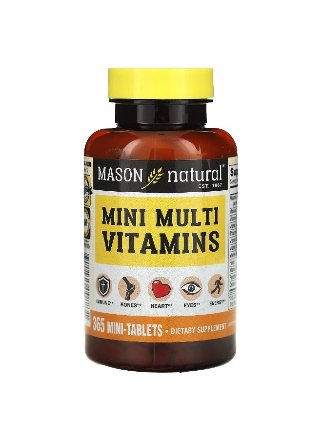 Mason Natural Mason Natural, Mini Multi Vitamins, 365 Mini-Tablets  - Image 1