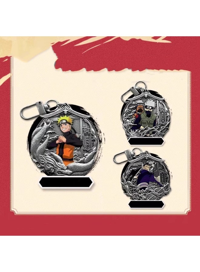 HALAMODO Mysterious Box! 6-Piece Naruto Basic Metal Charms Blind Set - Includes Naruto Uzumaki, Kakashi and More， Which One Will You Unbox - Image 2