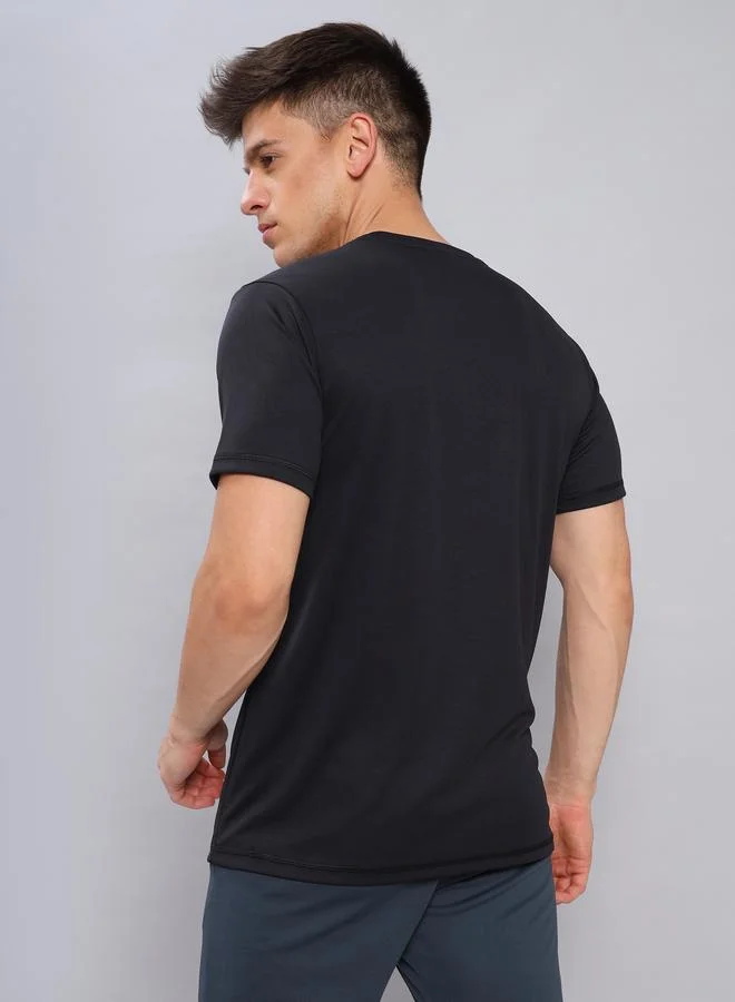 Technosport Technosport Slim Fit Crew Neck T-Shirt with Techno Cool+