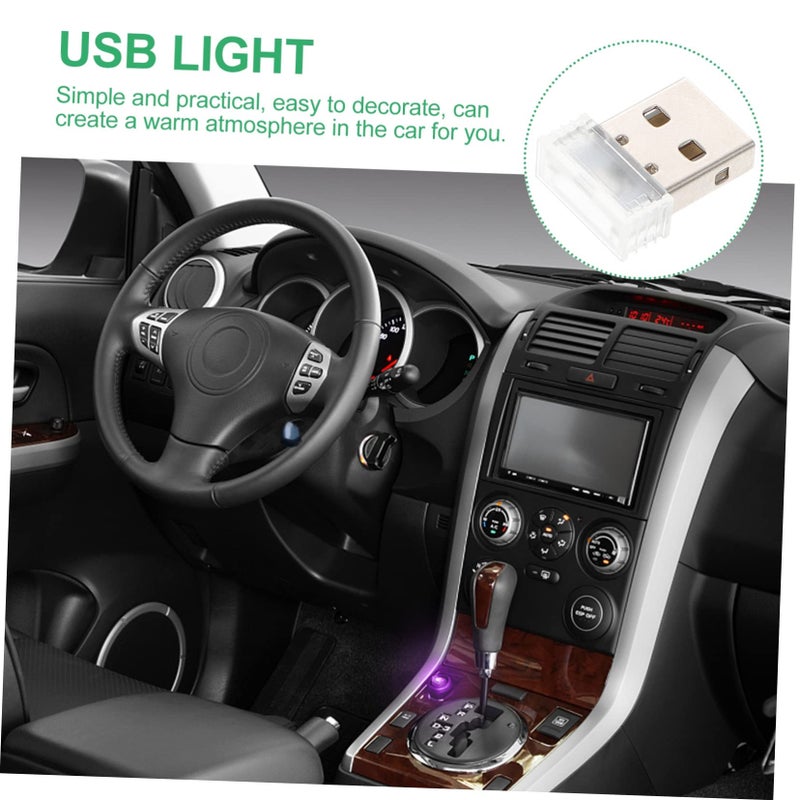5 حزمة مصابيح LED للسيارة تعمل عبر USB، مصباح ليلي محمول للمركبة، كمبيوتر محمول، غرفة النوم، السفر - Image 5