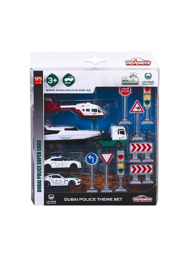 Majorette Majorette Dubai Police S.O.S Theme Vehicle Set (12 Pieces)  - Image 2