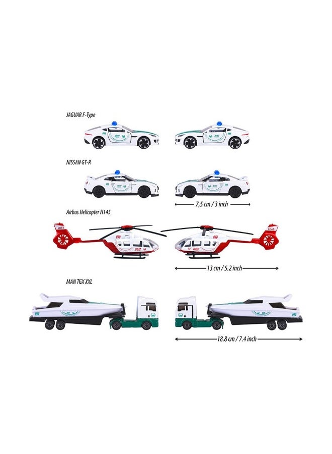 Majorette Majorette Dubai Police S.O.S Theme Vehicle Set (12 Pieces)  - Image 1