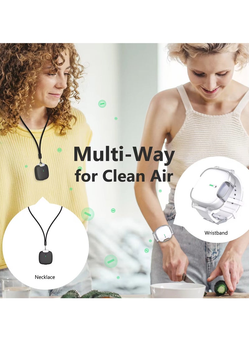 Generic - Wearable Wristband Air Cleaner, Rechargeable Air Purifier Necklace, Air Cleaner, Mini Air Purifier, Car Purifier, Wearable Air Purifier Necklace, Portable Car Air Filter, Air Filter for Traveling - Image 1