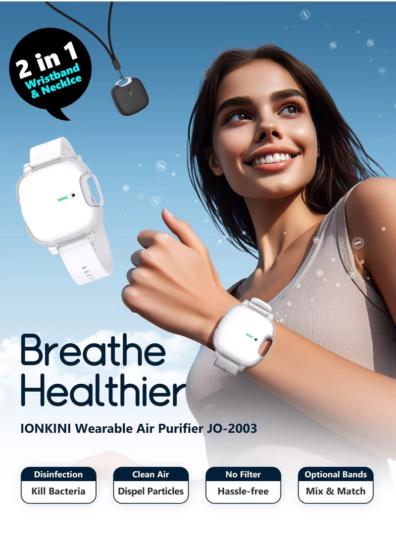 Generic - Wearable Wristband Air Cleaner, Rechargeable Air Purifier Necklace, Air Cleaner, Mini Air Purifier, Car Purifier, Wearable Air Purifier Necklace, Portable Car Air Filter, Air Filter for Traveling - Image 1