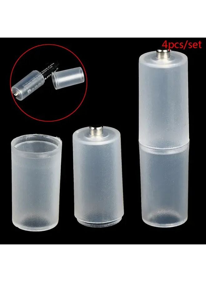 4 Pieces AAA To AA Battery Adapter Set With Portable Storage Box - Image 1