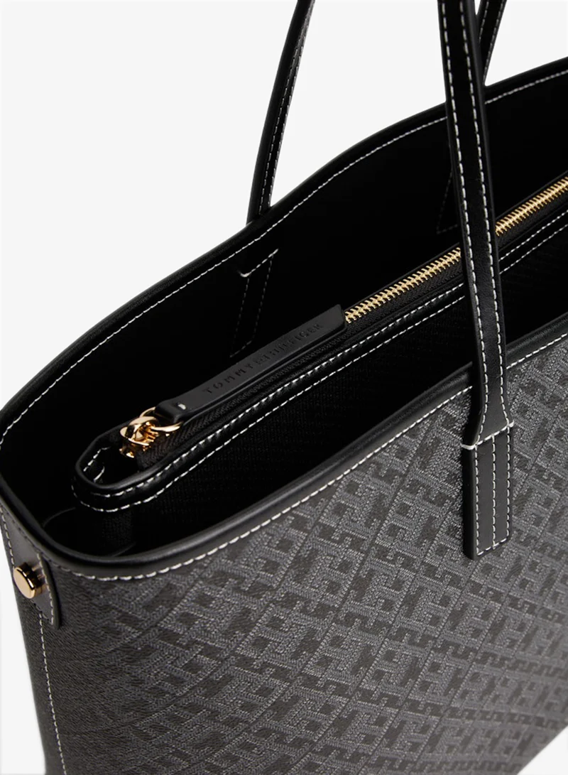 TOMMY HILFIGER  Monoplay Leather Tote for Women | Best Price UAE