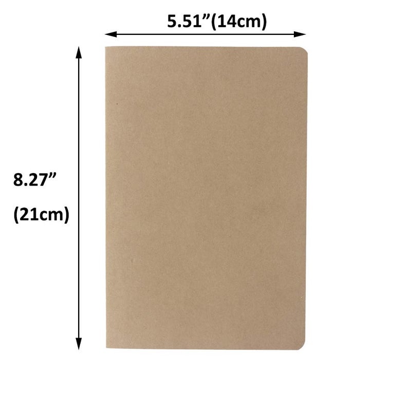 zmybcpack 12 Pack 8.25x5.5 Inches Dot Grid Paper Notebook/ A5 Size Dot Journal Notebook, Dot Grid Subject Notebooks Wire-Bound with Kraft Cover, 30 Sheets/60 Dot Pages - Image 2