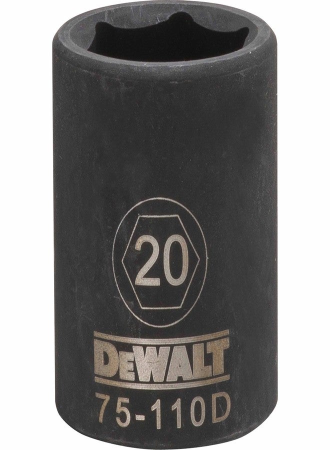 DEWALT DWMT75110OSP 6 Point 1/2" Drive Impact Socket 20MM