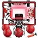 TALGIC Basketball Hoop Indoor Over The Door Basketball Hoops with LED Lighting Mini Hoop with Electronic Scoreboard 4 Balls Pump Basketball Gifts for 5 6 7 8 9 10 11 12 Year Old Boys Girls - Image 2
