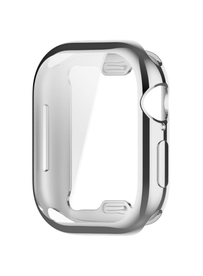360° Full Protection Cover Silicon for Apple Watch Series 10 46mm - Silver - Image 2